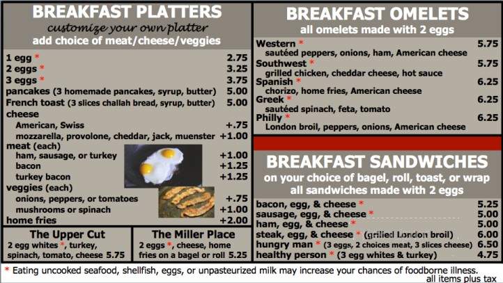 The Bigger Bagel & Deli - Miller Place, NY menu_pic