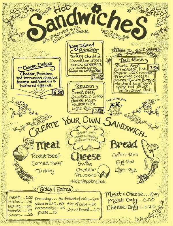 The Yellow Deli - Coxsackie, NY menu_pic