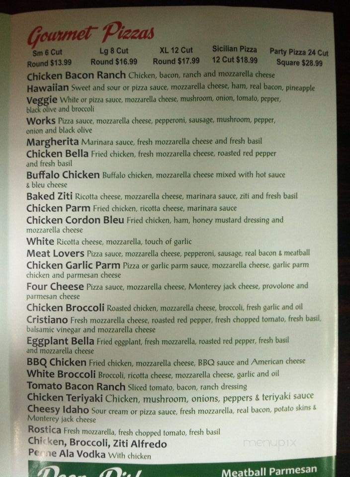 New York City Pizza - Gloversville, NY menu_pic