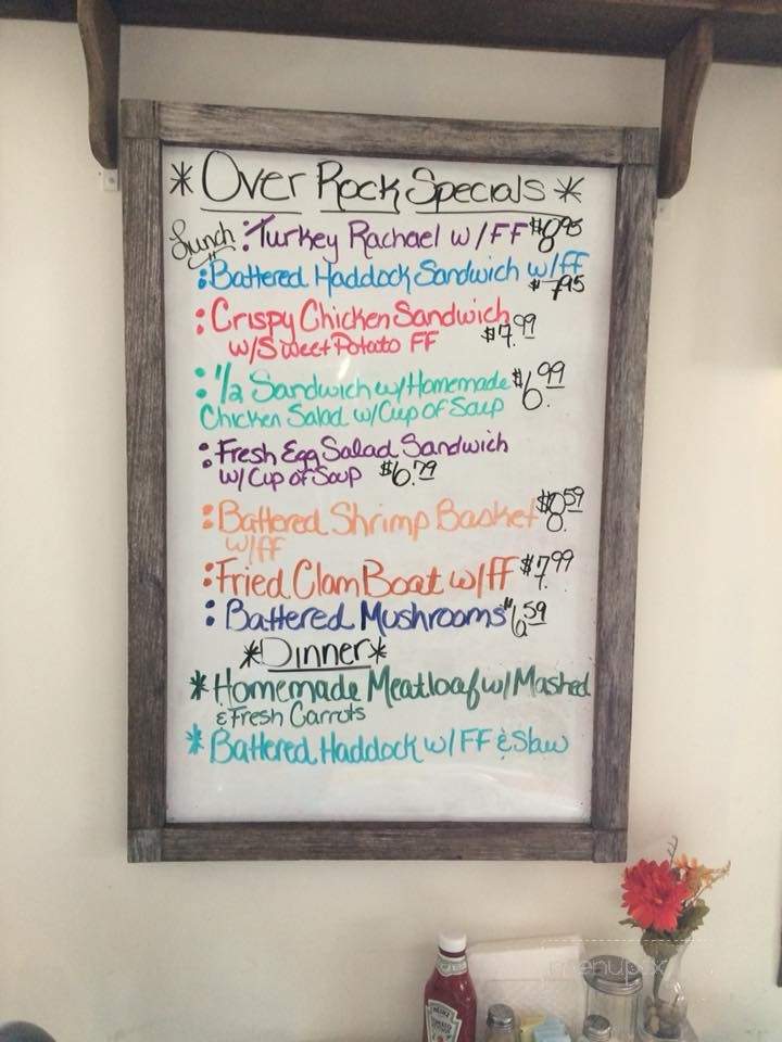 Over Rock Cafe - Wells, NY menu_pic