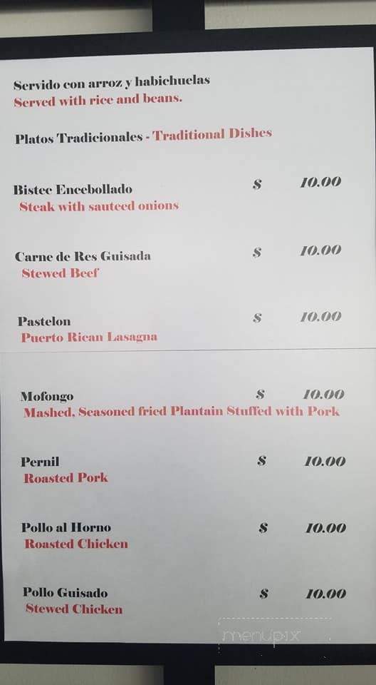 La Cocinita Latin Restaurant - Ellenville, NY menu_pic