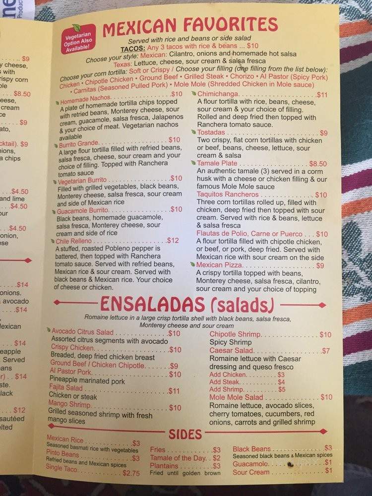 Sabor - Poughkeepsie, NY menu_pic