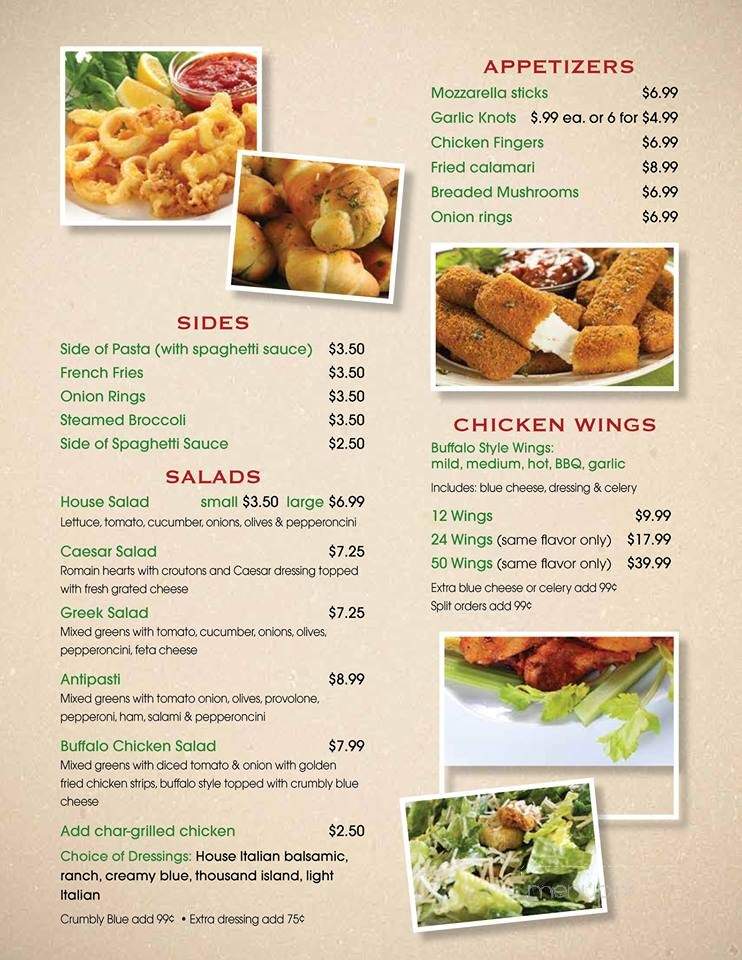 Passarella Pizzeria & Restaurant - Parish, NY menu_pic