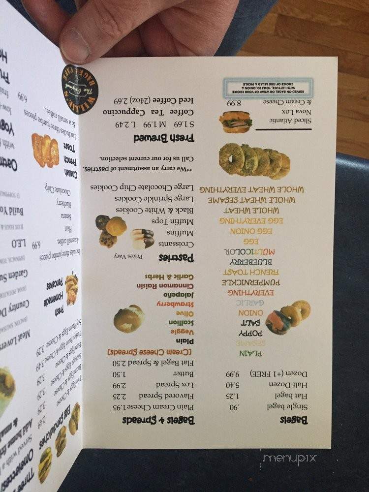 Willie's Bagel Cafe - Utica, NY menu_pic
