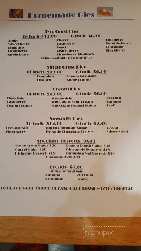 Harris Farms - Gasport, NY menu_pic
