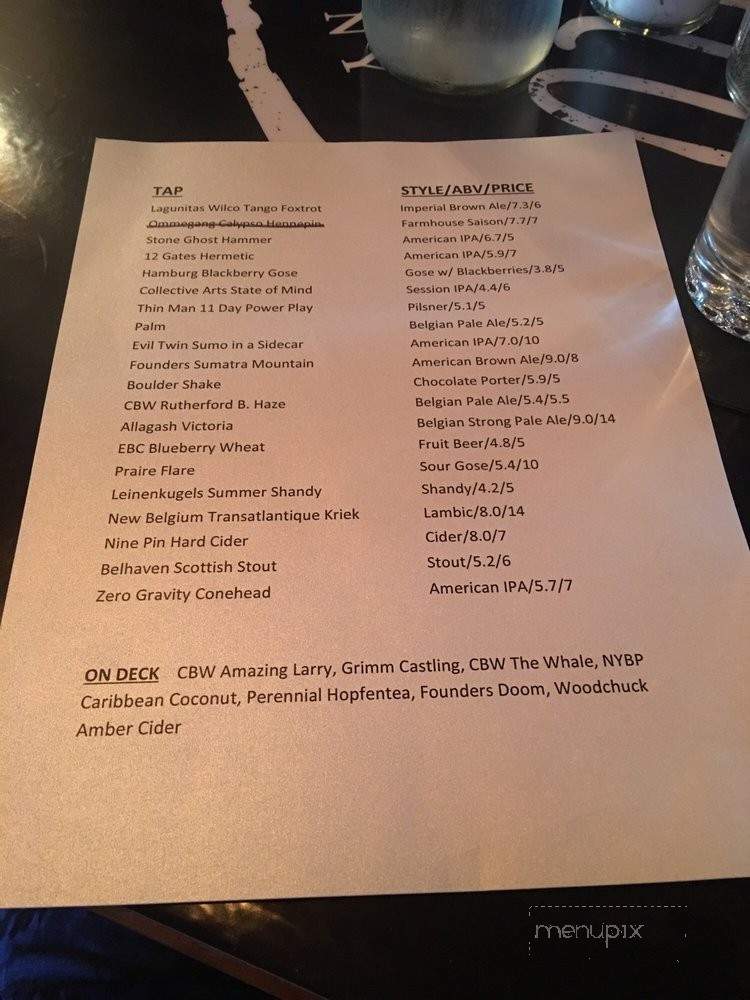 Cask & Cow - Lewiston, NY menu_pic