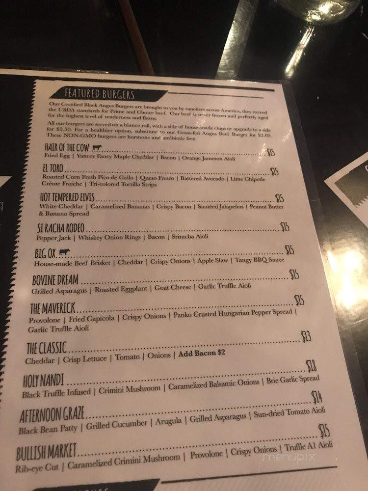Cask & Cow - Lewiston, NY menu_pic