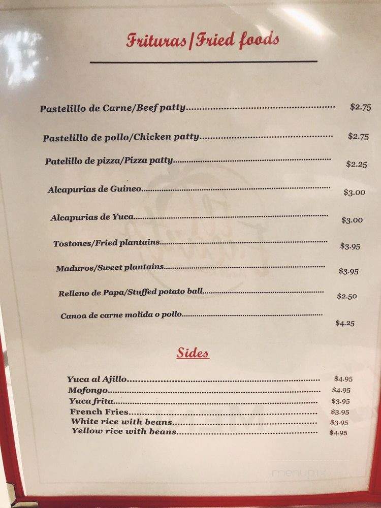 El Encanto Restaurant - Buffalo, NY menu_pic