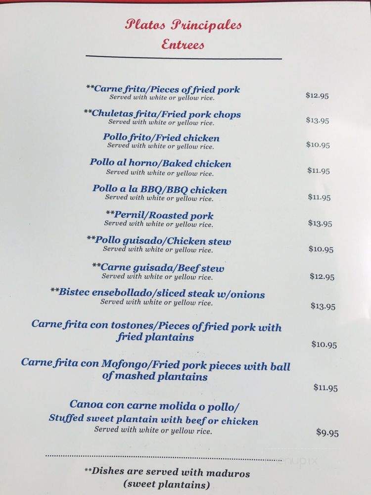 El Encanto Restaurant - Buffalo, NY menu_pic