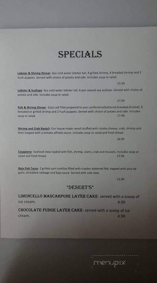 Route 5 Grill and Seafood - Hamburg, NY menu_pic