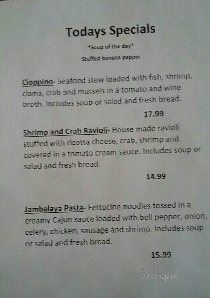 Route 5 Grill and Seafood - Hamburg, NY menu_pic