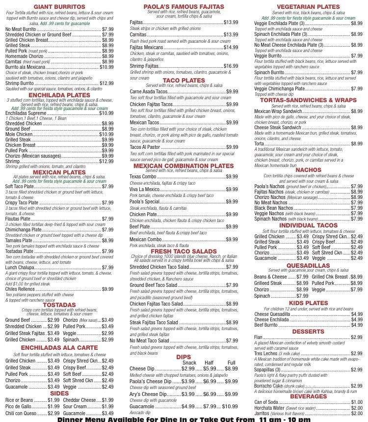Mi Barrio Burrito Place - Rochester, NY menu_pic
