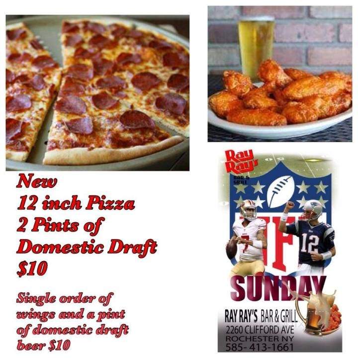 Ray Ray's Bar & Grill - Rochester, NY menu_pic