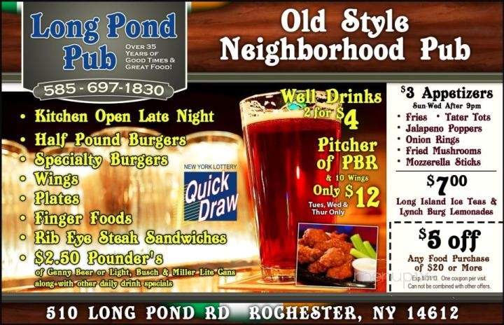 /30768055/Daves-Long-Pond-Pub-Rochester-NY - Rochester, NY