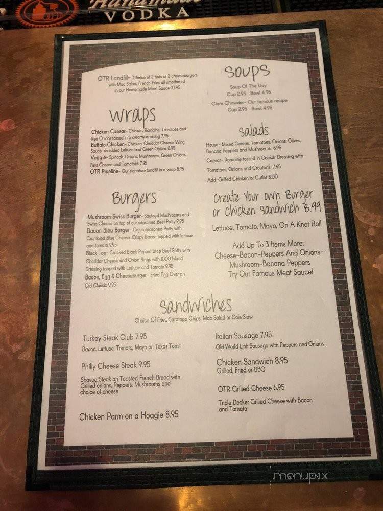 OTR College Town Tavern - Rochester, NY menu_pic