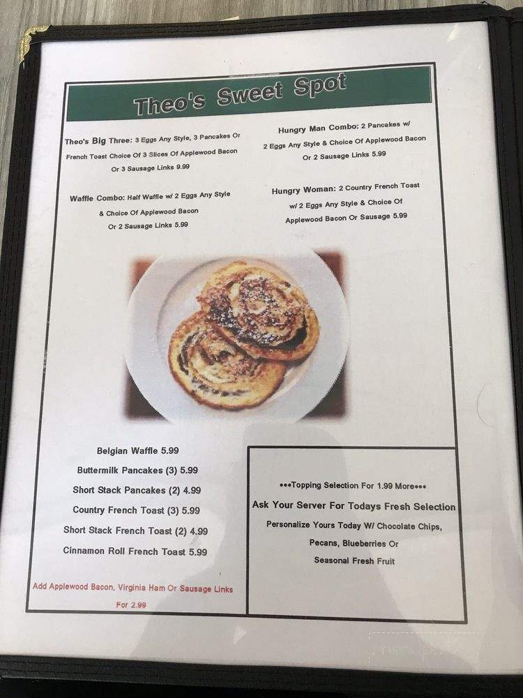 Mr. Theos Restaurant & Lounge - Rochester, NY menu_pic