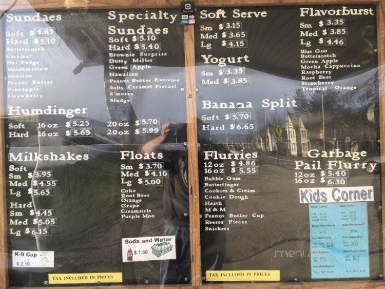 The Udder Place - Hornell, NY menu_pic