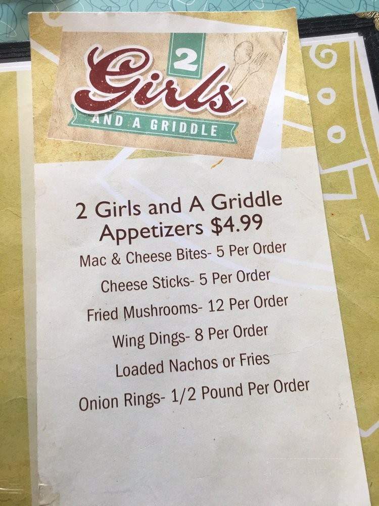 2 Girls and a Griddle - Belle Vernon, PA menu_pic