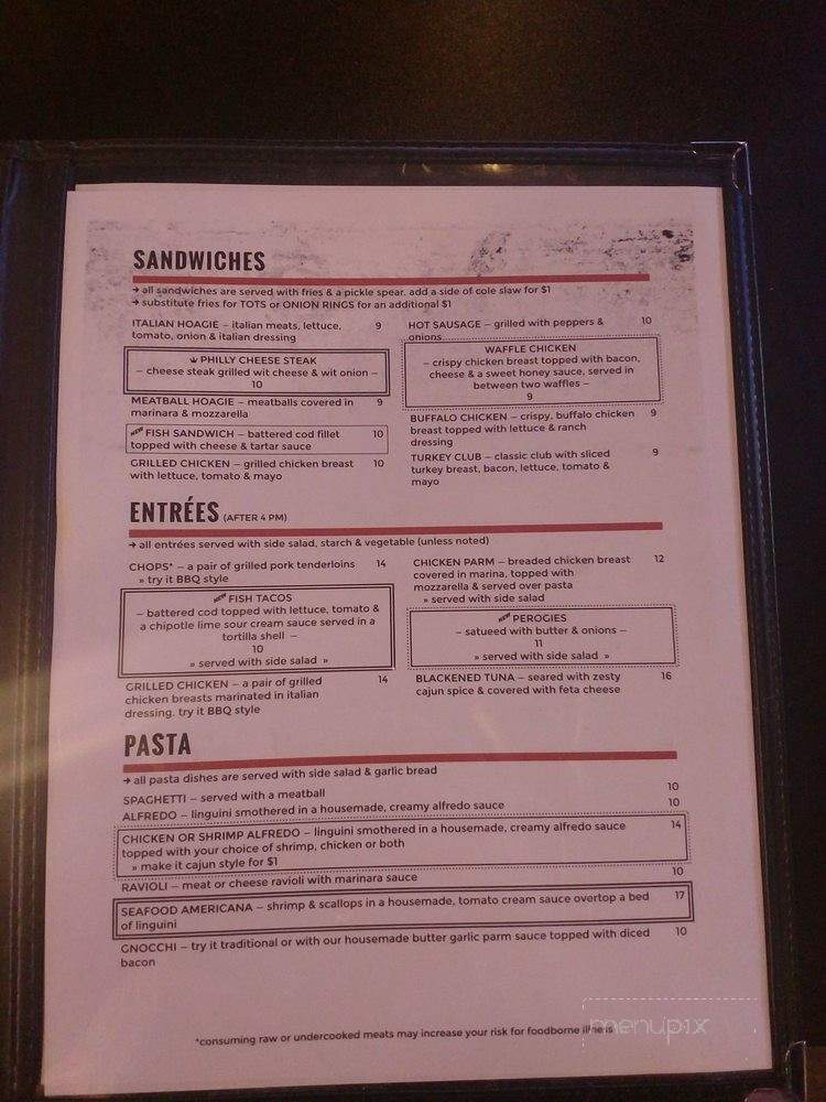 The Tap Factory - Monongahela, PA menu_pic