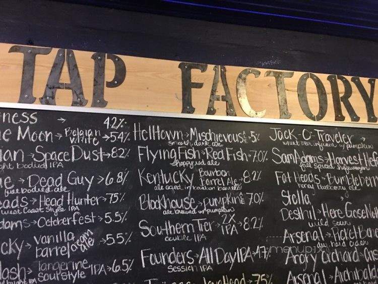 The Tap Factory - Monongahela, PA menu_pic