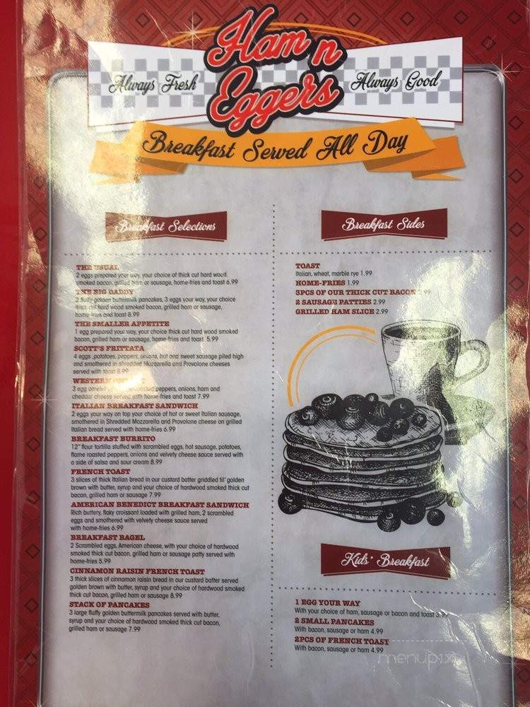 Ham N Eggers Diner - West Mifflin, PA menu_pic
