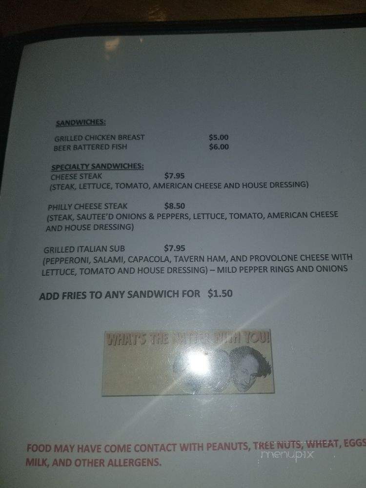 Stooges Pub & Grub - Bedford, PA menu_pic