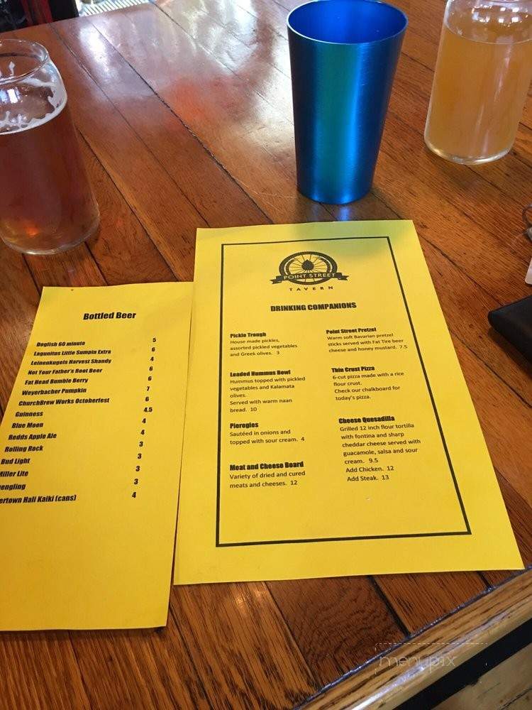 Point Street Tavern - Saltsburg, PA menu_pic