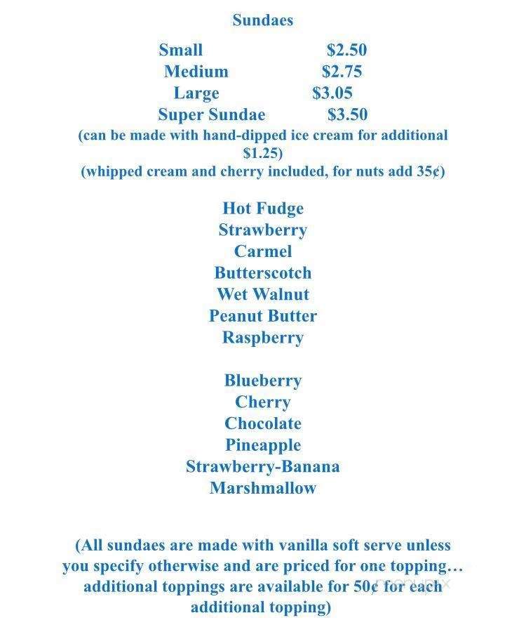 The Silver Bell - Davidsville, PA menu_pic