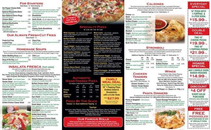 Nonna T's Cucina - Portage, PA menu_pic