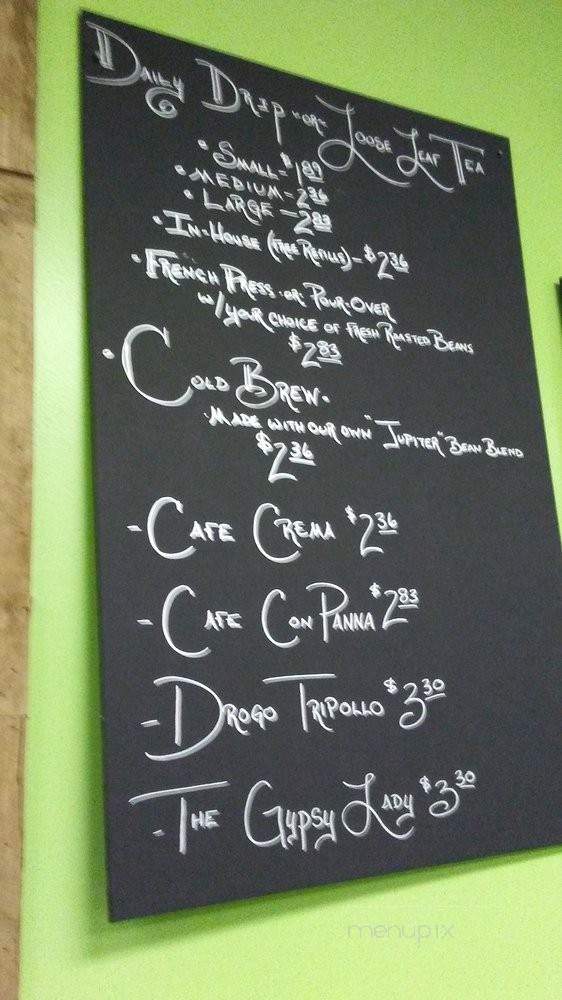 Tarot Bean Roasting Co. - Meadville, PA menu_pic