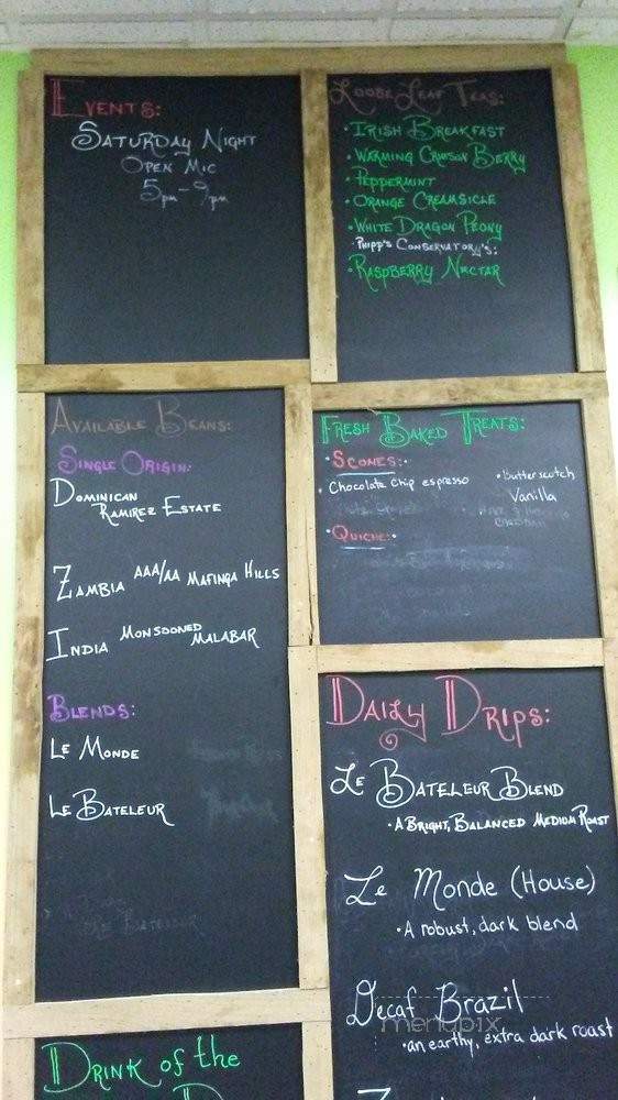 Tarot Bean Roasting Co. - Meadville, PA menu_pic