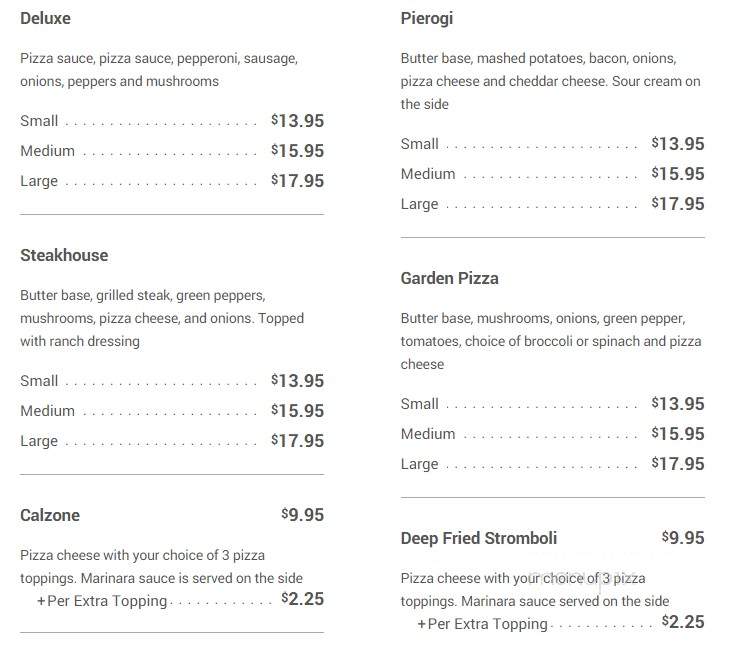 Grandma Bair's Family Restaurant and Catering - Kane, PA menu_pic