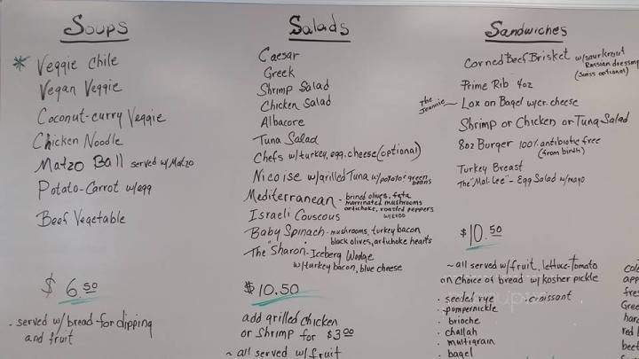 Chez Cheri Cafe - Gettysburg, PA menu_pic