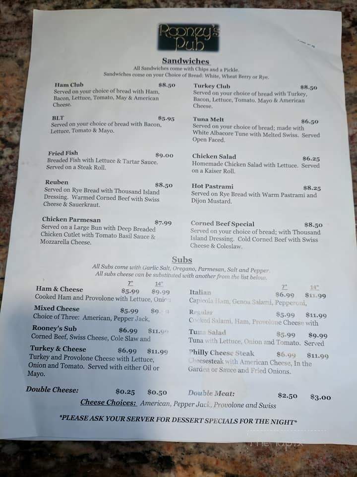 /31127413/Rooneys-Pub-New-Columbia-PA - New Columbia, PA