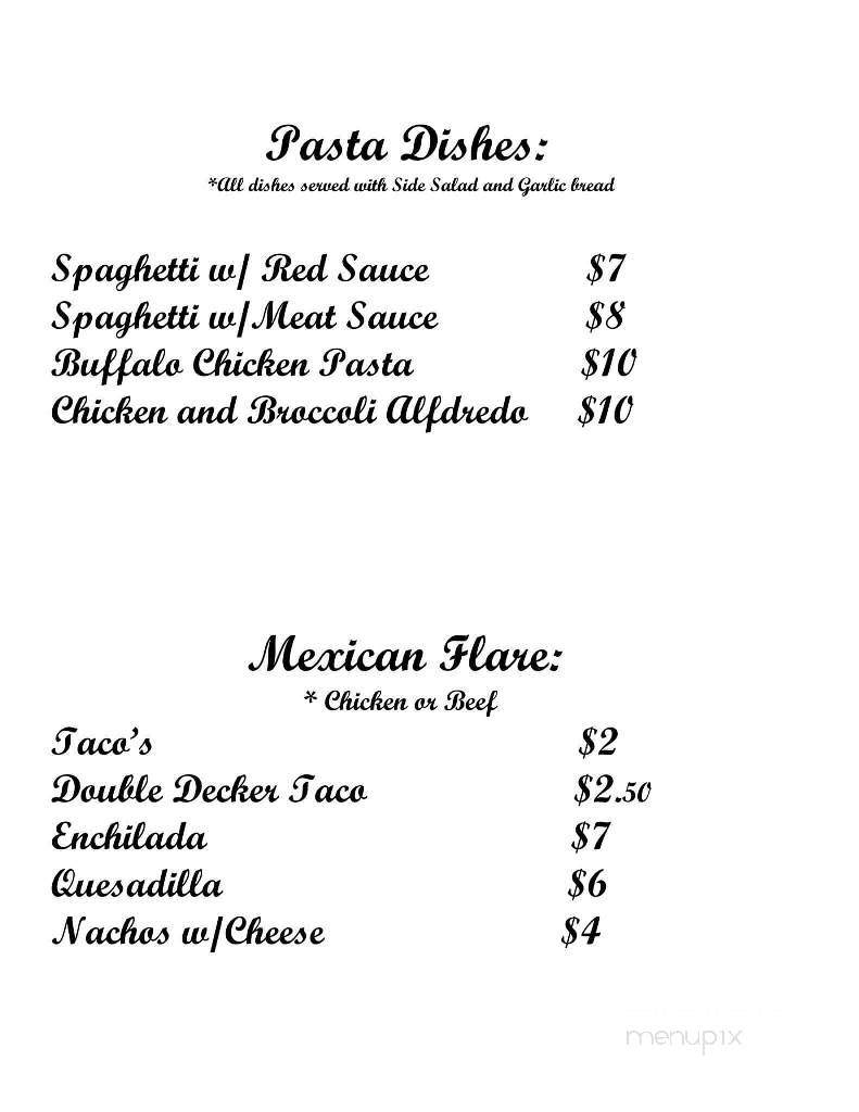 Coal Mine Tap Room - Saint Clair, PA menu_pic