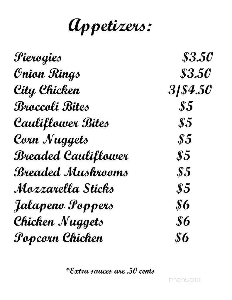 Coal Mine Tap Room - Saint Clair, PA menu_pic