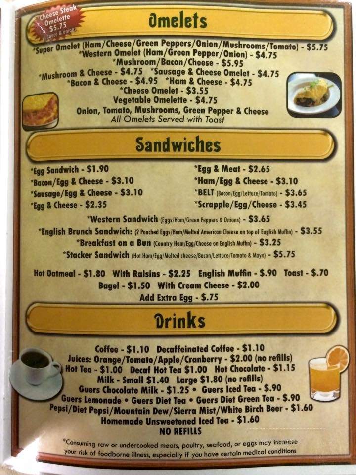 Josie's Place - Schuylkill Haven, PA menu_pic