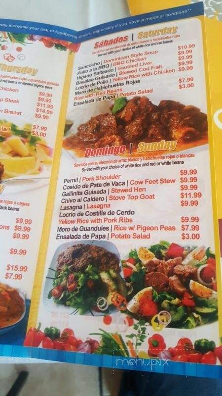 Tentacion Restaurant - Hazleton, PA menu_pic