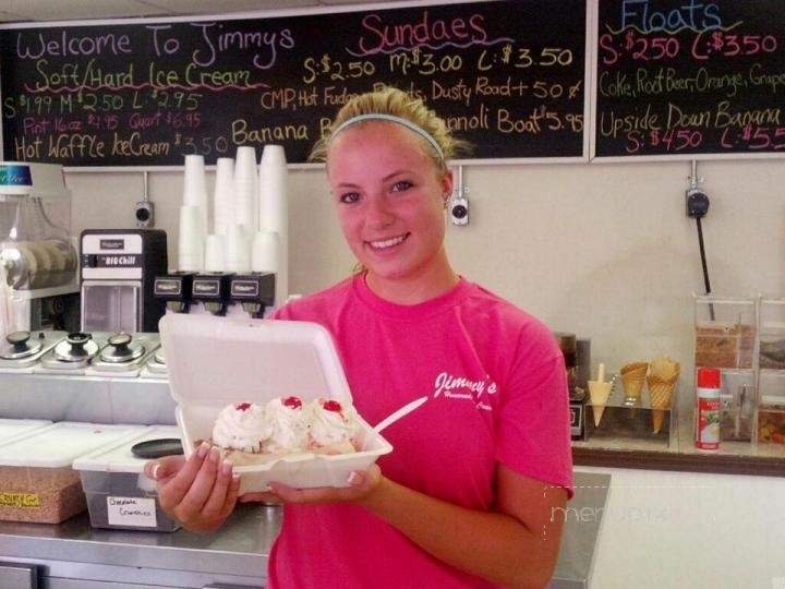 Jimmy's Ice Cream - Cresco, PA menu_pic