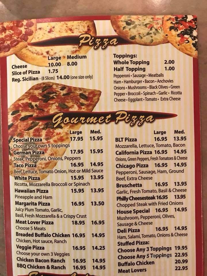 Benny's Restaurant and Pizza - Stroudsburg, PA menu_pic