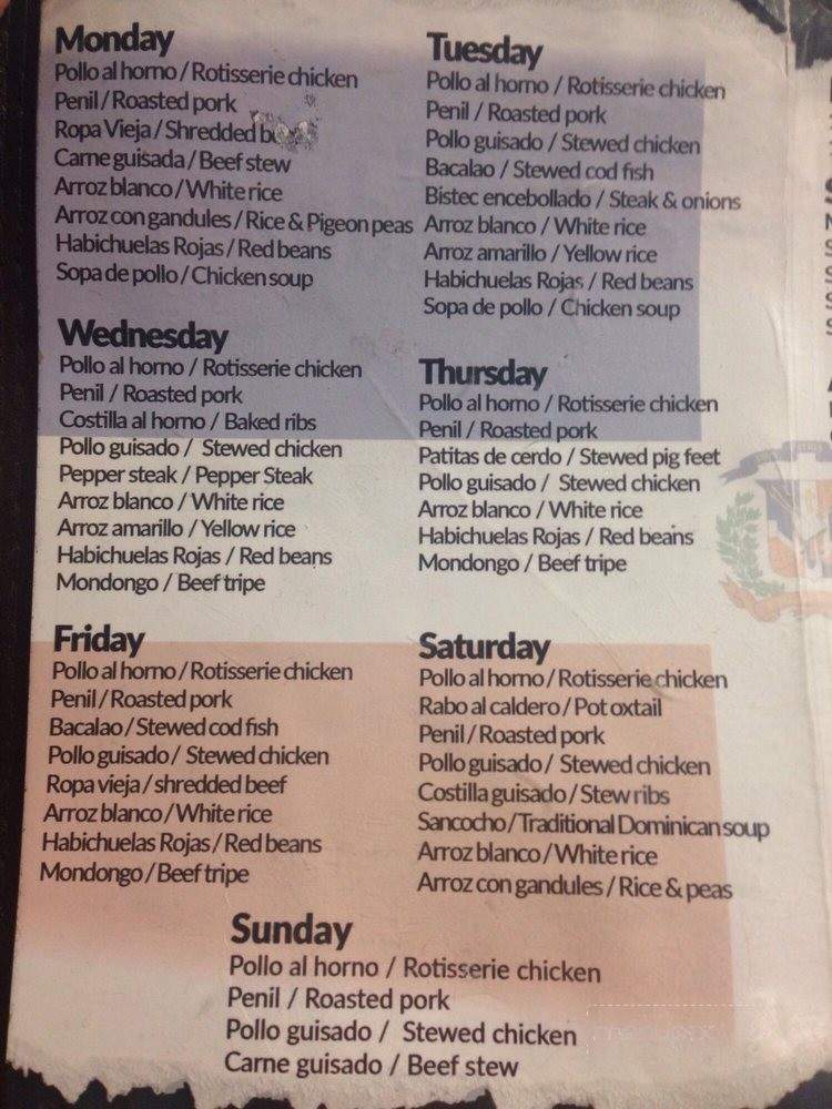 La Parada Latina Restaurant - Swiftwater, PA menu_pic