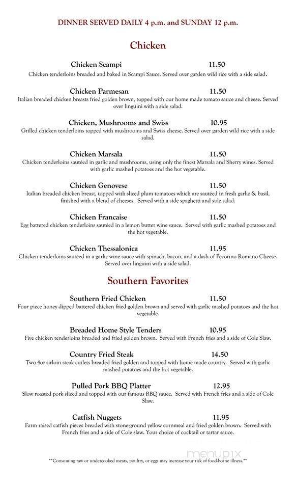 D & L Rail House - Nicholson, PA menu_pic