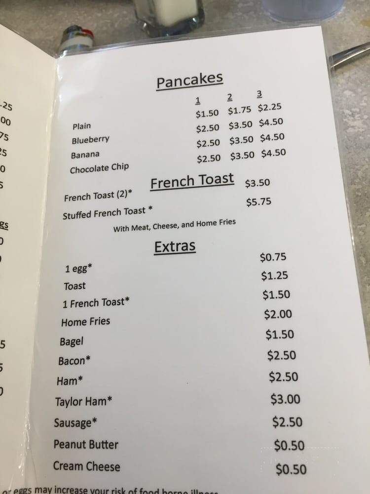 Missi's Place - Thompson, PA menu_pic