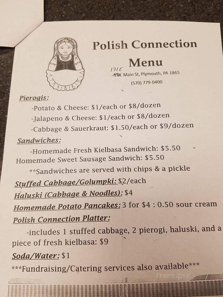 Polish Connection - Plymouth, PA menu_pic