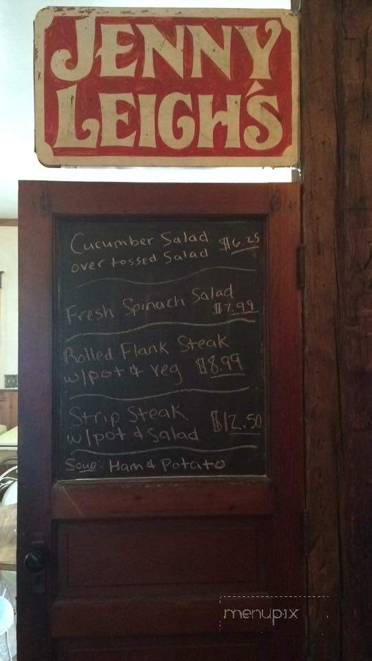 Jenny Leigh's Country Cookin' - Kingsley, PA menu_pic