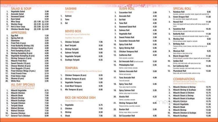 Sakura Express - Plumsteadville, PA menu_pic