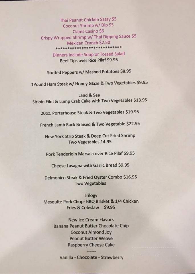 Kasey's On The Delaware - Upper Black Eddy, PA menu_pic