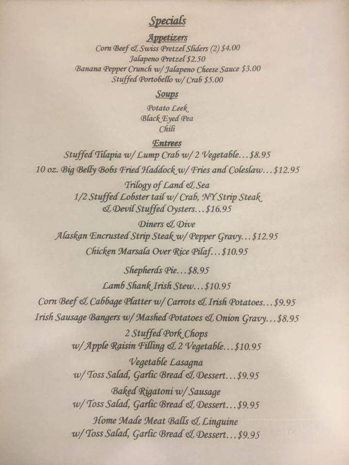 Kasey's On The Delaware - Upper Black Eddy, PA menu_pic