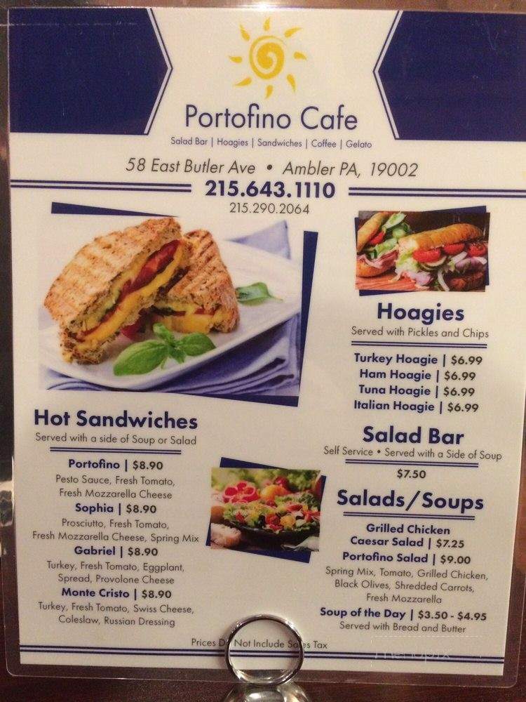 Portofino Cafe - Ambler, PA menu_pic