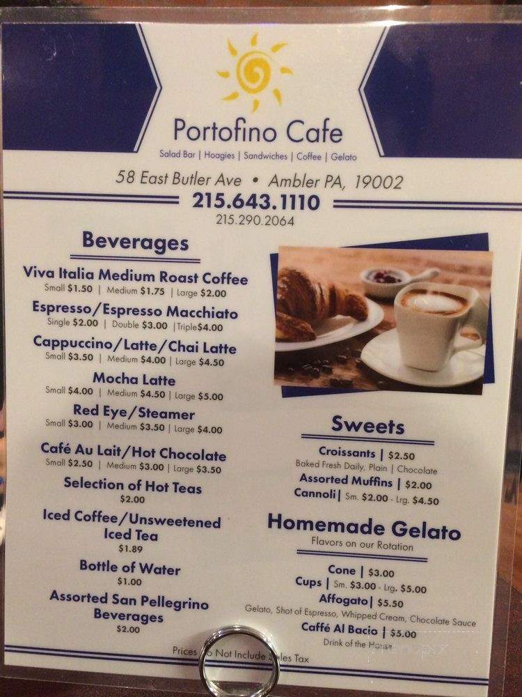 Portofino Cafe - Ambler, PA menu_pic